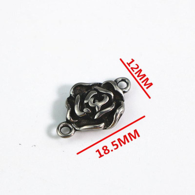 Surgical steel rosette connector