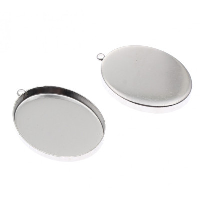 Surgical steel 33 x 24mm bed