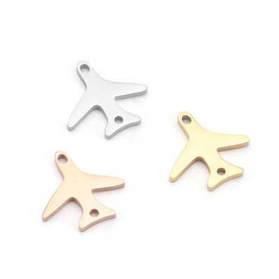 Plane connector in three color variants surgical steel