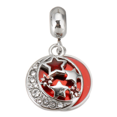 Marigold pendant with surgical steel stars