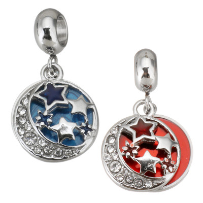 Marigold pendant with surgical steel stars