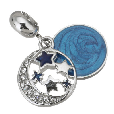 Marigold pendant with surgical steel stars