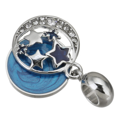 Marigold pendant with surgical steel stars