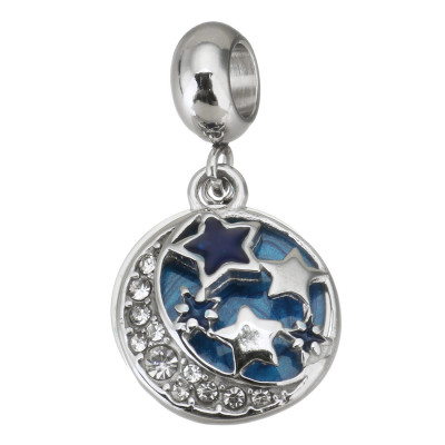 Marigold pendant with surgical steel stars