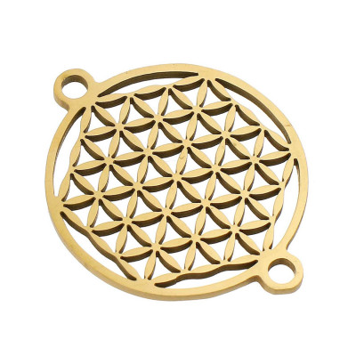 Wheel connector with surgical steel grid