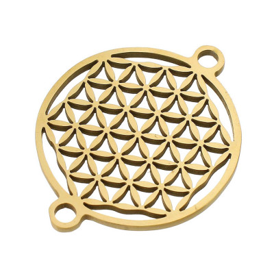 Wheel connector with surgical steel grid