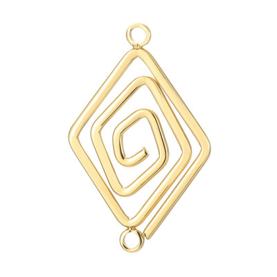 Connector diamond spiral surgical steel