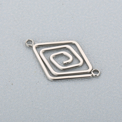 Connector diamond spiral surgical steel