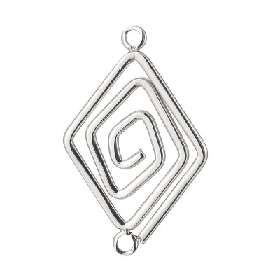 Connector diamond spiral surgical steel