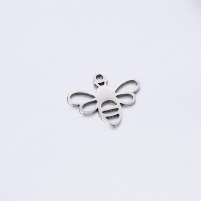 Pendant bee surgical steel two color variants