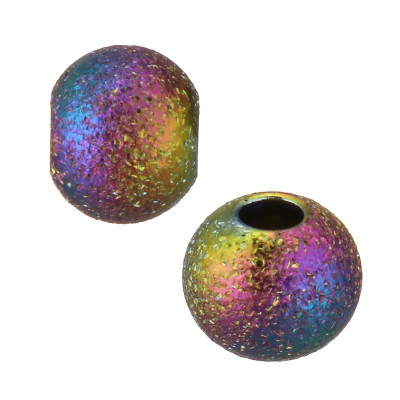 Diamond ball from surgical steel 6mm color galvanization