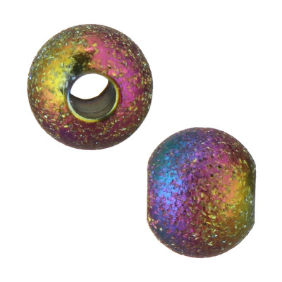 Diamond ball from surgical steel 6mm color galvanization