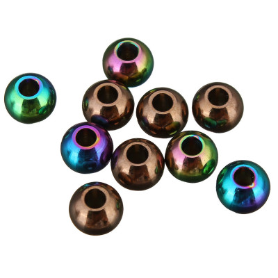 Colored surgical steel beads 5mm