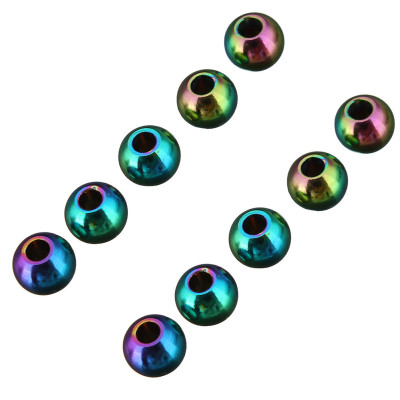 Colored surgical steel beads 5mm