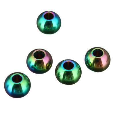Colored surgical steel beads 5mm