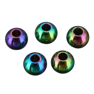 Colored surgical steel beads 4mm