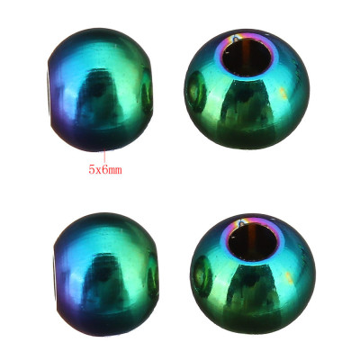 Colored surgical steel beads 4mm