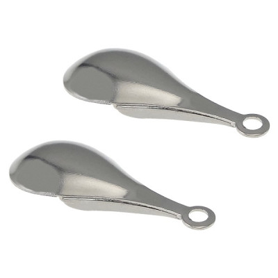 Drop pendant 25 x 11mm in surgical steel