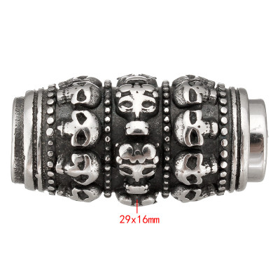 Magnetic fastening of rollers with surgical steel skulls