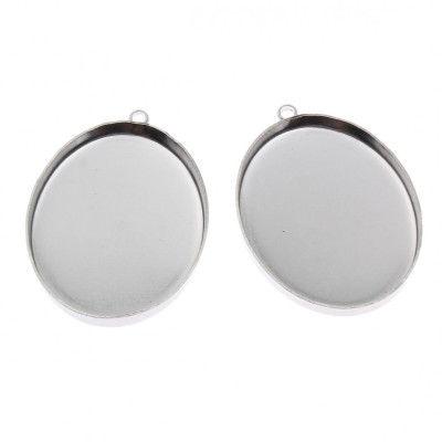 Surgical steel 33 x 24mm bed