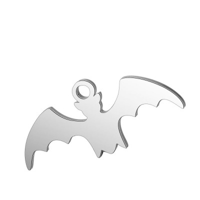 Surgical steel bat pendant