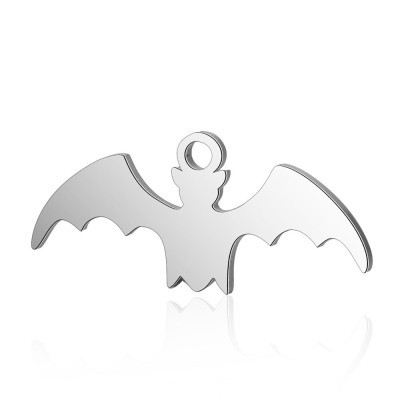Surgical steel bat pendant