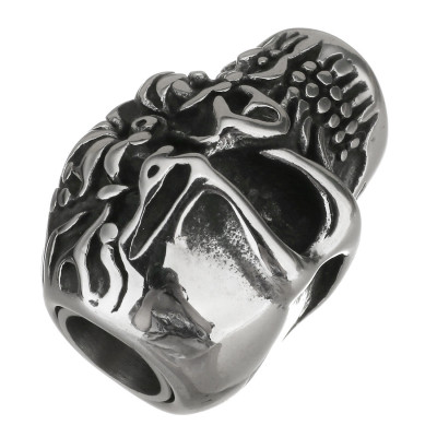 Magnetic fastening massive SKULL surgical steel