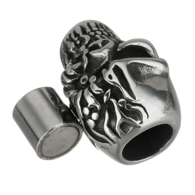 Magnetic fastening massive SKULL surgical steel