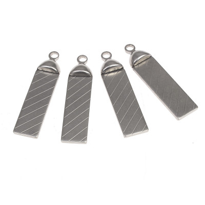 Pendant 41 x 10mm from surgical steel