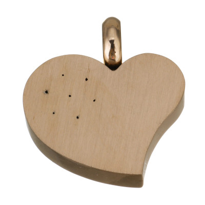 Pendant HEART WITH CHATONS, surgical steel, three color variants