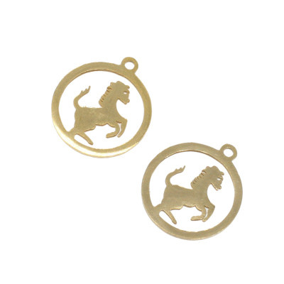 Surgical steel stallion pendant