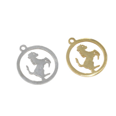 Surgical steel stallion pendant