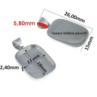 lůžko leštěná ocel