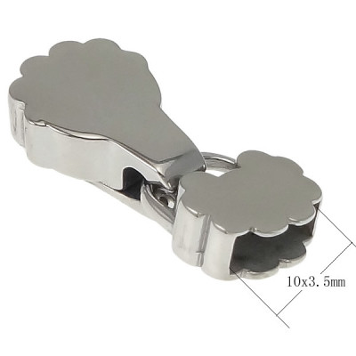 End piece, 1 piece surgical steel