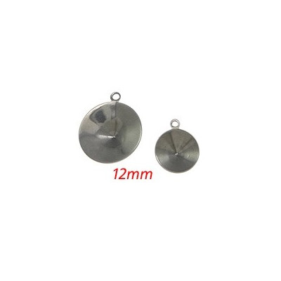 Pendant bowl 12mm made of surgical steel