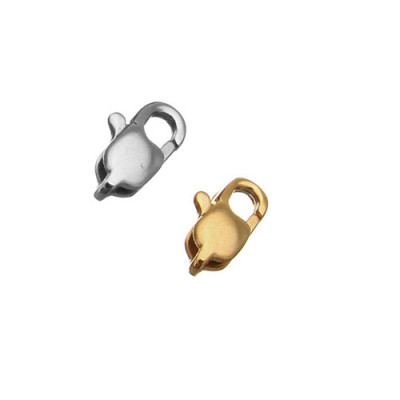 Podlouhlá leštěná karabinka 9,40 x 5,30mm z chirurgické oceli