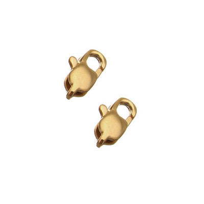 Podlouhlá leštěná karabinka 9,40 x 5,30mm z chirurgické oceli