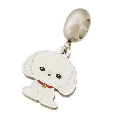 Pendant with a dog eye, 4 color options, surgical steel