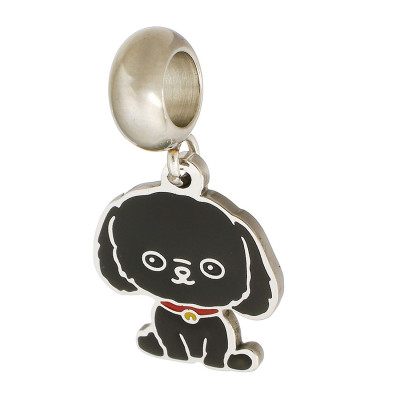 Pendant with a dog eye, 4 color options, surgical steel