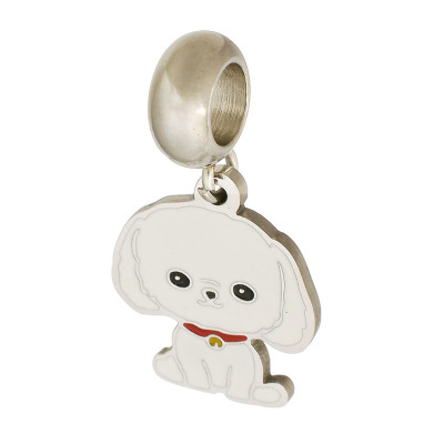 Přívěsek s očkem pejsek 4 barevné varianty chirurgická ocel