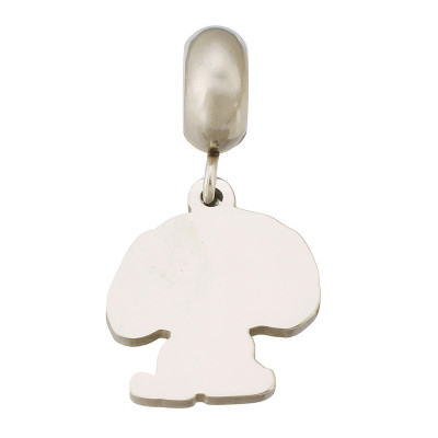 Přívěsek s očkem pejsek 4 barevné varianty chirurgická ocel