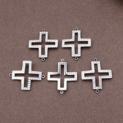 Cross connector with latches, surgical steel
