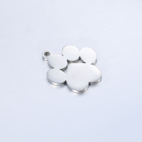 Paw pendant three color variants surgical steel