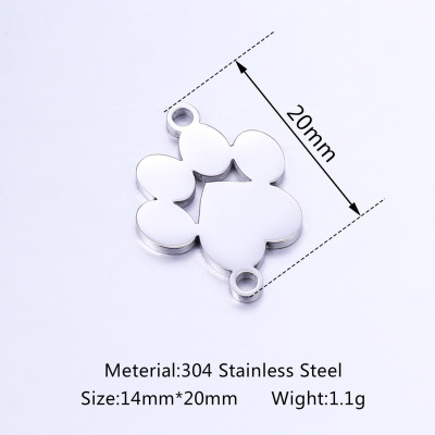 Connector paw two color variants surgical steel