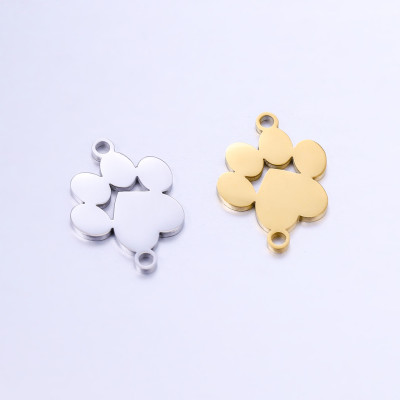 Connector paw two color variants surgical steel