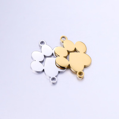 Connector paw two color variants surgical steel