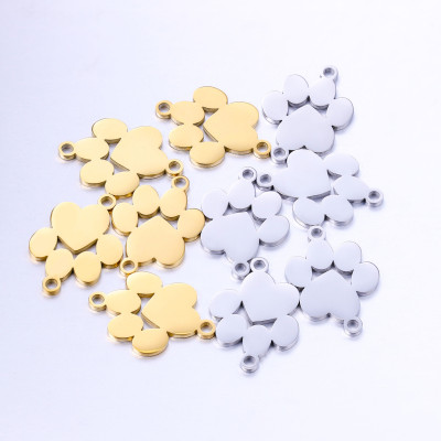 Connector paw two color variants surgical steel