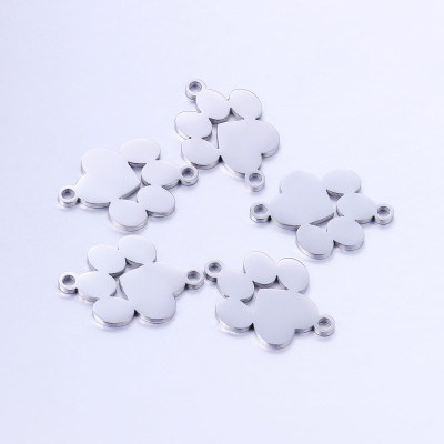 Connector paw two color variants surgical steel