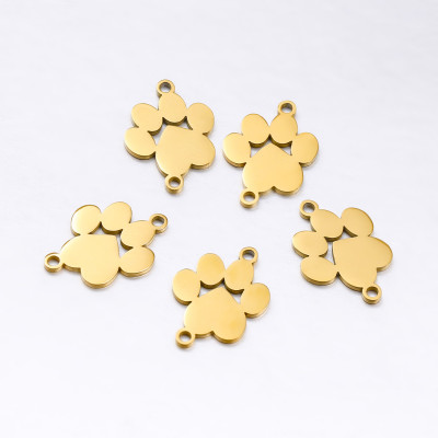 Connector paw two color variants surgical steel