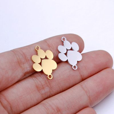 Connector paw two color variants surgical steel